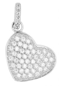 Adelia´s ADELIA ́S Damen Ketten-Anhänger "Neuheit 2025 - zeitloser Herz Anhänger aus 925 Sterling Silber", Silber 925 (Sterlingsilber), silber, Silber 925