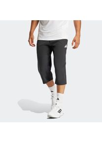 Herren Sporthose "TR-ES 3/4 PANT", schwarz, sportlich, Gr. S, adidas Performance, Obermaterial: 87% Polyester, 13% Elasthan, Hosen
