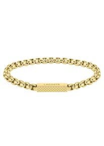 Lacoste Herren Armband "Schmuck Edelstahl Armband Venezianerkette L'ESSENTIEL", Edelstahl, gold, Edelstahl, Armbänder