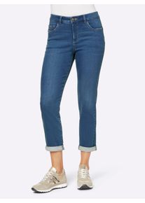 Heine Damen 7/8-Jeans, blau, Gr. 40, unifarben, 98% Baumwolle, 2% Elasthan, Jeans