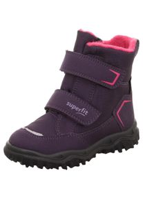 Superfit Kinder Winterstiefel "HUSKY WMS: Mittel", Gr. 30, lila, Textil, sportlich, Schuhe, Snowboots mit wärmendem Textilfutter, Größenschablone zum