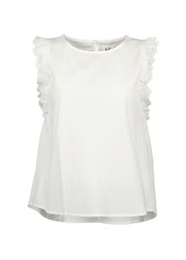 Blue Seven Damen Klassische Bluse "Blue Seven Bluse", weiß, Basic, Gr. 36, 100% Baumwolle, Blusen