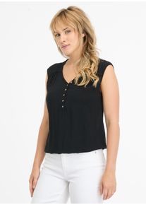 Ragwear Damen T-Shirt "SALTTY", schwarz, casual, Gr. XXL, unifarben, Jersey, Obermaterial: 100% Viskose, Shirts