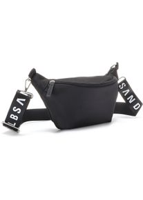 ELBSAND Damen Bauchtasche "Umhängetasche", schwarz, Textil, unifarben, clean, Taschen, Crossbody Bag, Gürteltasche, Brusttasche, Hüfttasche VEGAN