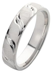 Firetti Trauring "Schmuck Geschenk Hochzeit Ehering "LIEBE"", 16,5, ohne Zirkonia, Silber 925 (Sterlingsilber), 5mm, silber, Silber 925