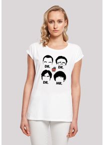 F4NT4STIC Damen T-Shirt "Big Bang Theory TV Serie Doctors And Mr", weiß, casual, Gr. XXL, Obermaterial: 100% Baumwolle, Shirts, Damen,Premium