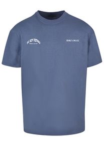 Merchcode Herren T-Shirt "Merchcode Herren Barely Awake Heavy Oversize Tee", blau, casual, Gr. XS, bedruckt, 100% Baumwolle, Shirts