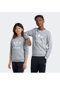 Kinder Sweatshirt "TREFOIL CREW", grau, sportlich, Gr. 176, adidas originals, Obermaterial: 70% Baumwolle, 30% Polyester, Sweatshirts