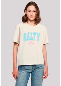 F4NT4STIC Damen T-Shirt "Beach Summer Vacation Salty", weiß, casual, Gr. XXL, Obermaterial: 100% Baumwolle, Shirts, Premium Qualität