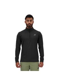 New Balance Herren Laufshirt "Space Dye 1/4 Zip", schwarz, sportlich, Gr. XXL, unifarben, Web, Obermaterial: 84% Polyester, 16% Elasthan, Shirts, mit