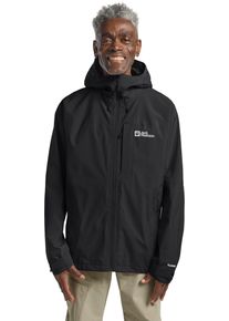 Jack Wolfskin Herren Funktionsjacke "TEMPEST 2L JKT M", schwarz, sportlich, Gr. S, Obermaterial: 100% Polyester, Jacken