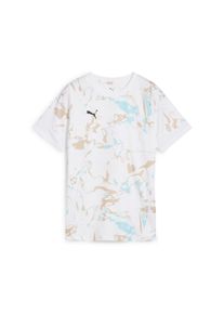 Puma Damen Trainingsshirt "IndividualEARTH DAY Fußballtrikot Damen"weiß light sand beige, Gr. M, bedruckt, Obermaterial: 100% Polyester, Shirts