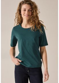Cecil Damen T-Shirt, grün, casual, Gr. XXL, unifarben, Web, 100% Baumwolle, Shirts, aus reiner Baumwolle