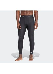 Herren Trainingstights "TF BASE TIGHT", schwarz, sportlich, Gr. M, adidas Performance, Obermaterial: 83% Polyester, 17% Elasthan, Hosen