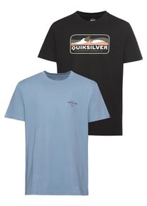 Quiksilver Herren T-Shirt, blau, sportlich, Gr. XXL, Obermaterial: 100% Baumwolle, Shirts