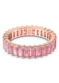 Swarovski Damen Fingerring "Schmuck Geschenk Matrix Ring, 5648286, 5648914, 5714332", 55, Metall, 4,7mm, rosa, Metall, Fingerringe, mit Swarovski