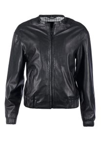 Mustang Damen Lederjacke "31023227", schwarz, Gr. M, 100% Leder, Schaf / Futter: 100% Baumwolle / Ärmelfutter: 100% Polyester /Ärmelfutter: 100%