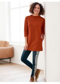 Heine Damen Longshirt "Longshirt", rot, Gr. 36, unifarben, 50% Modal, 44% Polyester, 6% Elasthan, Shirts