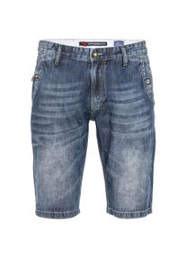Cipo & Baxx CIPO & BAXX Herren Jeansbermudas "Bermuda & Short", blau, Basic, Gr. 32, unifarben, 98% Baumwolle;2% Elasthan, Jeans, aus Baumwollmix
