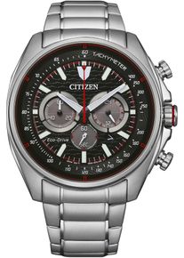 Citizen Herren Chronograph, silber, Armbanduhren, Armbanduhr, Herrenuhr, Solar, Stoppfunktion, Edelstahlarmband