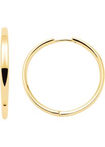 Leonardo Damen Paar Creolen "Ohrringe Bravo, 023573, 023574", Edelstahl, gold, Edelstahl, Ohrringe