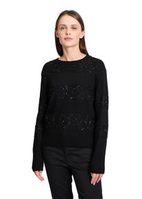 BETTY & CO BETTY & CO Damen Strickpullover "Betty & Co Strickpullover mit Pailletten", schwarz, feminin, Gr. 36, Strick, Obermaterial: 42% Polyacryl, 38%