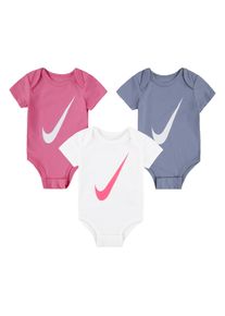 Nike Sportswear Kinder Bodyrosa, weiß blau, Gr. 56, Obermaterial: 60% Baumwolle, 40% Polyester, Bodies, für Babys