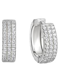 Firetti Damen Paar Creolen "Schmuck Geschenk Silber 925 Ohrschmuck glitzernd", Silber 925 (Sterlingsilber), silber, Silber 925 (Sterlingsilber),