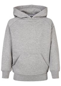 Urban Classics Jungen Hoodie "Urban Classics Herren Boys Blank Hoody", grau, Gr. 110, unifarben, 65% Baumwolle, 35% Polyester, Sweatshirts