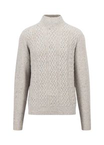 Fynch-Hatton Herren Strickpullover, weiß, casual, Gr. XXXL, unifarben, Strick, Obermaterial: 65% Wolle, 30% Polyamid, 5% Alpaka, Pullover, mit
