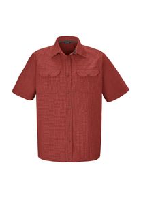 Killtec Herren Funktionshemd "KOS 47 MN WVN SHRT", rot, sportlich, Gr. M, Oberstoff: 100% Polyester, Futter: 100% Polyester, Hemden, Karierte Killtec