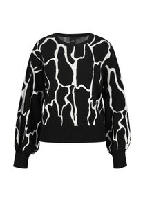 Luhta Damen Sweatshirt "Luhta Pullover HAVISEVA", schwarz, Gr. S, 51% Polyacryl, 31% Polyester, 18% Baumwolle, Sweatshirts