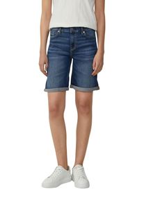 s.Oliver Damen Jeansshorts, blau, casual, Gr. 34, unifarben, Denim/Jeans, Obermaterial: 98% Baumwolle, 2% Elasthan, Jeans, im 5-Pocket-Stil