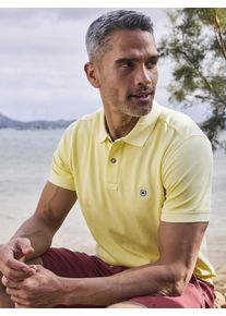 Lerros Herren Poloshirt "Lerros Herren Poloshirt in gewaschener Optik", gelb, Gr. M, 100% Baumwolle, Shirts