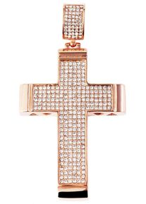 Adelia´s ADELIA ́S Damen Ketten-Anhänger "Neuheit 2025 - stylischer Kreuz Anhänger aus Edelstahl", Edelstahl, gold, Edelstahl, Schmuckanhänger