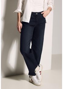 Cecil Damen 5-Pocket-Jeans "Style Neele", blau, casual, Gr. 25, unifarben, Denim/Jeans, Obermaterial: 75% Baumwolle, 23% Polyester, 2% Elasthan,