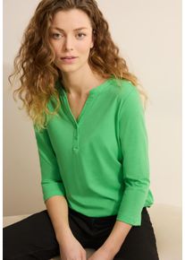 Cecil Damen 3/4-Arm-Shirticed neon grün, casual, Gr. XXL, unifarben, Jersey, Obermaterial: 50% Baumwolle, 50% Modal, Shirts, mit elastischem Bund