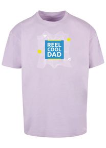 Merchcode Herren T-Shirt "Merchcode Herren Fathers Day - Reel cool dad Heavy Oversize Tee", lila, casual, Gr. XXL, unifarben, 100% Baumwolle, Shirts