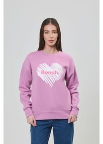 Bench. Damen Sweatshirt "MIAO_SWEATSHIRT", lila, casual, Gr. 40, bedruckt, Sweatware, Obermaterial: 60% Baumwolle, 40% Polyester, Sweatshirts
