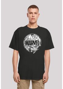 F4NT4STIC Herren T-Shirt "Marvel Comics Logo Character Infill", schwarz, casual, Gr. 5XL, Obermaterial: 100% Baumwolle, Shirts, Print