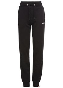 Ellesse Kinder Jogginghose, schwarz, sportlich, Gr. 140, bedruckt, Jersey, Obermaterial: 70% Baumwolle, 30% Polyester, Hosen, für Kinder