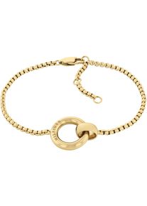Tommy Hilfiger Damen Armkette "CIRCLES, 2780946, 2780947", Edelstahl, gold, Edelstahl, Armbänder