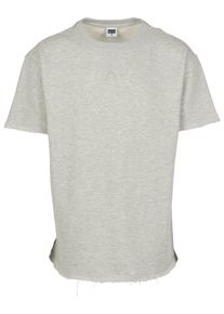 Urban Classics Herren T-Shirt "Urban Classics Herren Herringbone Terry Tee", grau, casual, Gr. L, unifarben, 60% Baumwolle, 40% Polyester, Shirts