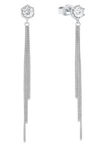 Amor Damen Paar Ohrstecker "2026216", Silber 925 (Sterlingsilber), bunt, Silber 925 (Sterlingsilber), Ohrringe, mit Zirkonia (synth.)