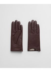 Gant Damen Lederhandschuhe "LEATHER GLOVES", braun, casual, Gr. M, Lammleder, Handschuhe