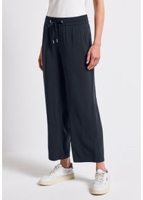 Street One Damen Stoffhose, blau, casual, Gr. 42, unifarben, Stoff, 100% Viskose, Hosen, High Waist