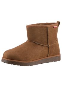 LEVI'S KIDS Kinder Winterboots "LEVIS NEW WAVE", Gr. 36, braun, Textil, modisch, Schuhe, Winterschuh, Schupfschuh mit typisch rotem Label