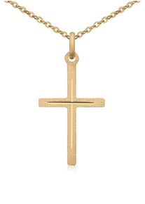 Firetti Damen Kette mit Anhänger "Schmuck Geschenk Gold 333 Halsschmuck Halskette Goldkette Ankerkette", Gelbgold 333, L: 45cm, gold, Gelbgold 333,