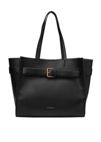 Marc O'Polo MARC O'POLO Damen Shopper "aus glattem Rindleder", schwarz, Leder, unifarben, Taschen