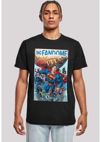 F4NT4STIC Herren T-Shirt "DC Comics Fandome Superman Superheld", schwarz, casual, Gr. XXL, Obermaterial: 100% Baumwolle, Shirts, Herren,Premium